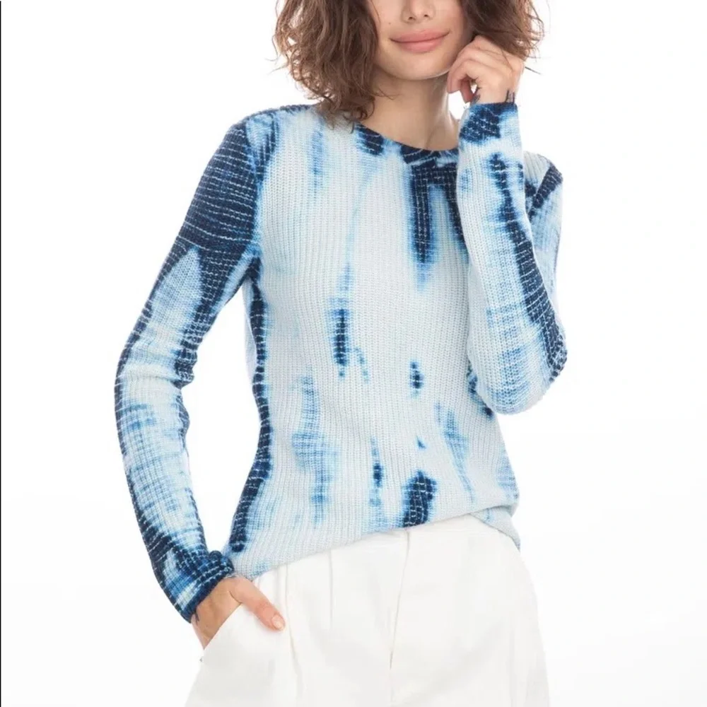 Generation Love Margot Indigo Tie Dye Knit Sweater (XXS) - Picture 2 of 14